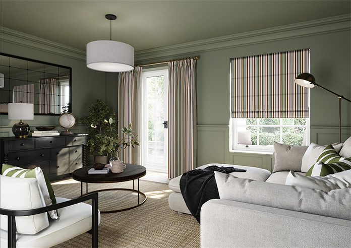 The British Stripe Co. Elizabeth, Highlands No.1 - Twist&Fit Roman Blind - Image 7